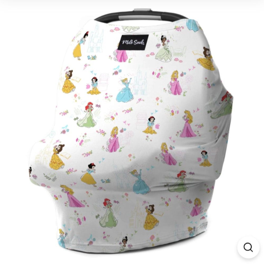 Milk Snob Nursing/Car seat Cover - Disney Princess Print